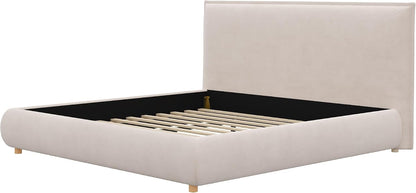 ✨ Modern Upholstered Headboard – Elegant Fabric Bed Backrest for Cozy Bedroom Makeovers 🛏️🤍