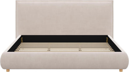 ✨ Modern Upholstered Headboard – Elegant Fabric Bed Backrest for Cozy Bedroom Makeovers 🛏️🤍