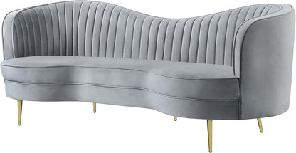 ✨ Modern Velvet Accent Chair – Elegant Channel Tufted Barrel Chair for Living Room, Bedroom & Cozy Corners 🤍