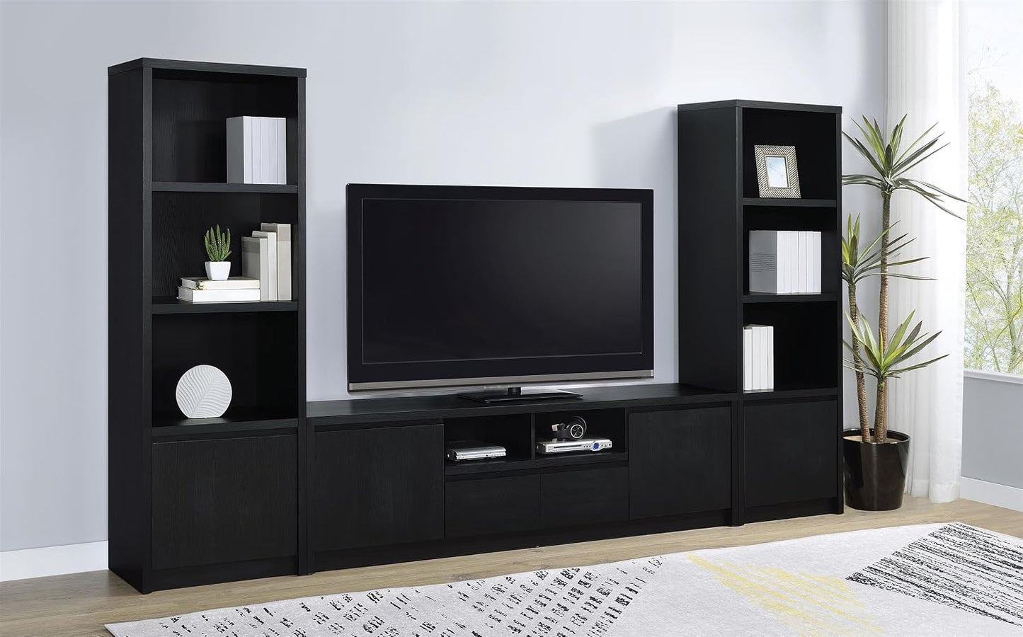 ✨ Modern Entertainment Center – Stylish TV Stand Wall Unit with Storage Cabinets & Display Shelves for Living Room 🏡