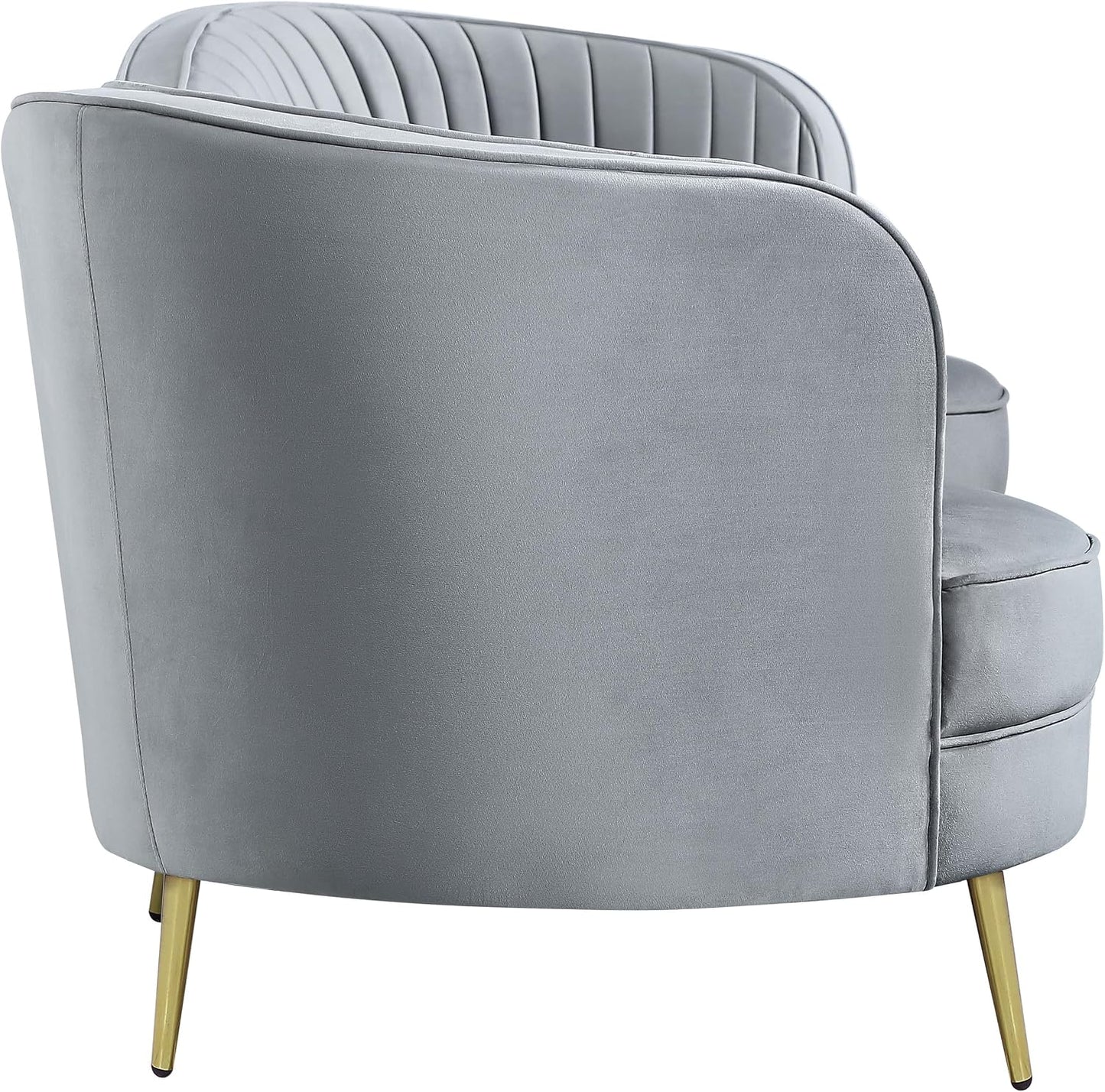 ✨ Modern Velvet Accent Chair – Elegant Channel Tufted Barrel Chair for Living Room, Bedroom & Cozy Corners 🤍