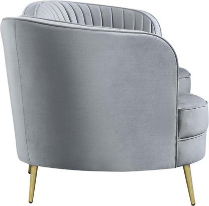 ✨ Modern Velvet Accent Chair – Elegant Channel Tufted Barrel Chair for Living Room, Bedroom & Cozy Corners 🤍