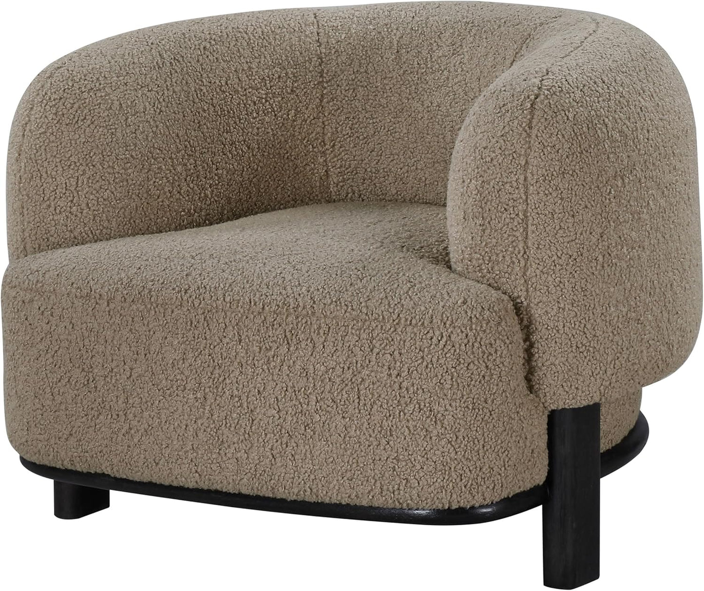 ☁️ Cozy Modern Accent Chair – Upholstered Barrel Lounge Chair for Living Room, Bedroom & Reading Nook ✨