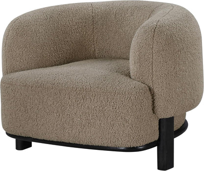 ☁️ Cozy Modern Accent Chair – Upholstered Barrel Lounge Chair for Living Room, Bedroom & Reading Nook ✨