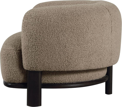 ☁️ Cozy Modern Accent Chair – Upholstered Barrel Lounge Chair for Living Room, Bedroom & Reading Nook ✨
