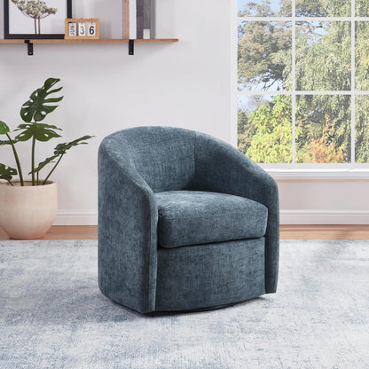 🌊 Coastal Comfort Accent Chair – Modern Upholstered Barrel Chair for Living Room, Bedroom & Cozy Reading Nook ✨