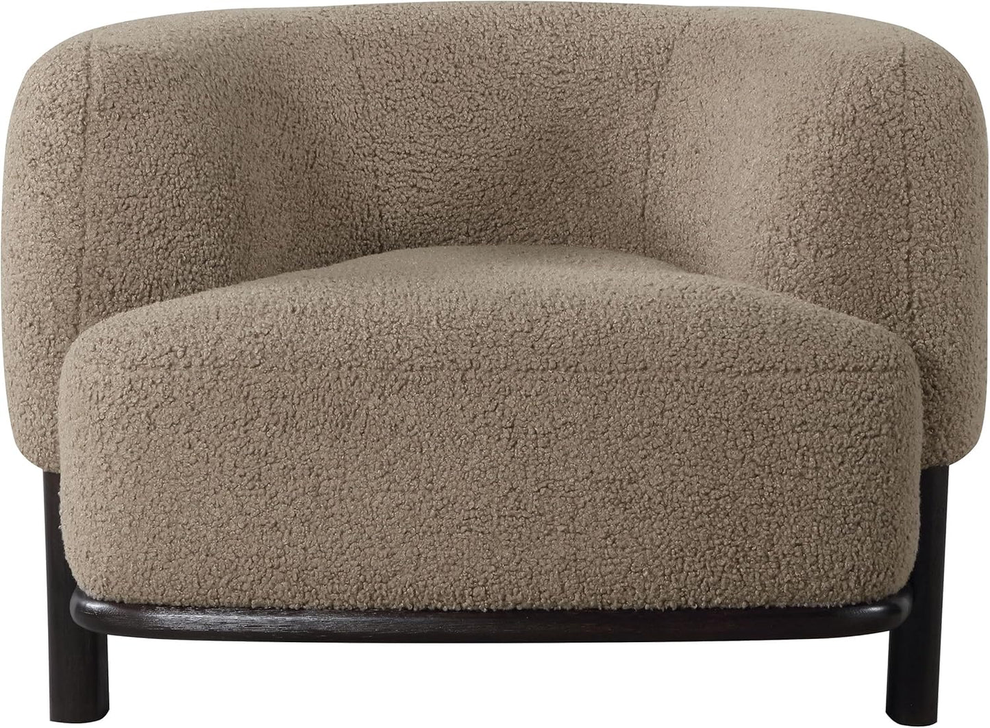 ☁️ Cozy Modern Accent Chair – Upholstered Barrel Lounge Chair for Living Room, Bedroom & Reading Nook ✨