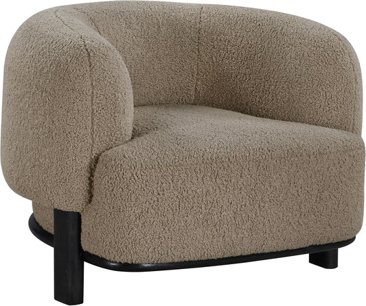 ☁️ Cozy Modern Accent Chair – Upholstered Barrel Lounge Chair for Living Room, Bedroom & Reading Nook ✨
