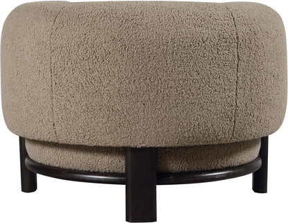 ☁️ Cozy Modern Accent Chair – Upholstered Barrel Lounge Chair for Living Room, Bedroom & Reading Nook ✨