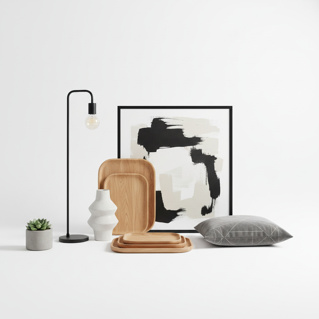 Interior decoration set, modern minimalist accessories
